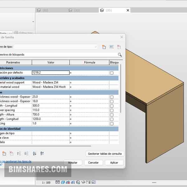 Revit Teacher's Table