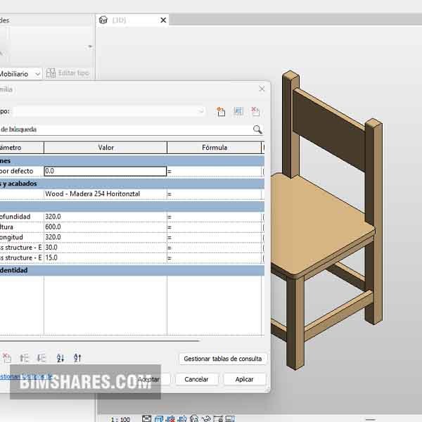 Revit children's chair