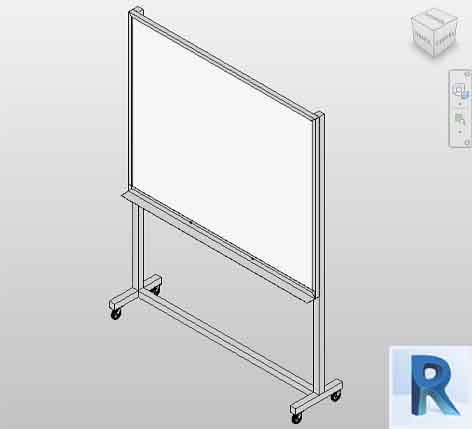 Revit Movable Whiteboard - Revit family