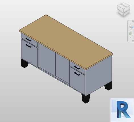 Revit desk redenza