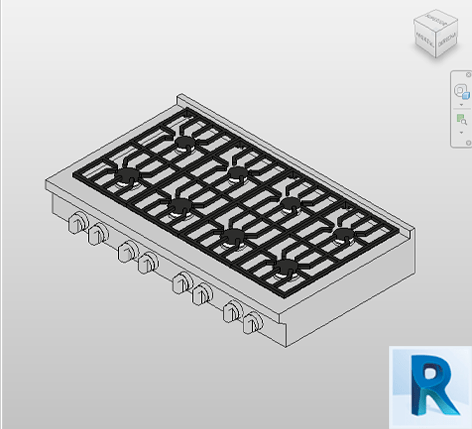 Revit rangetop 1200mm