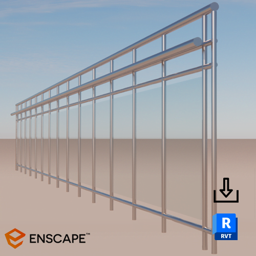 Revit guardrail glass panel