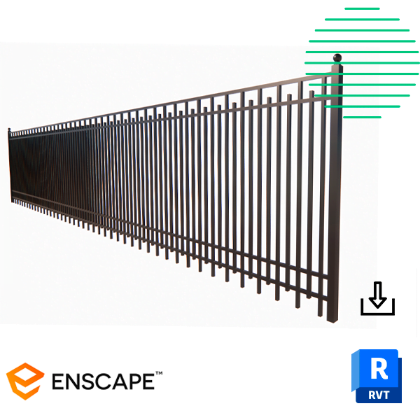 Fence revit steel