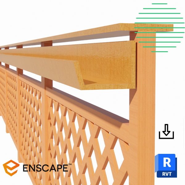 Revit railing wood holes