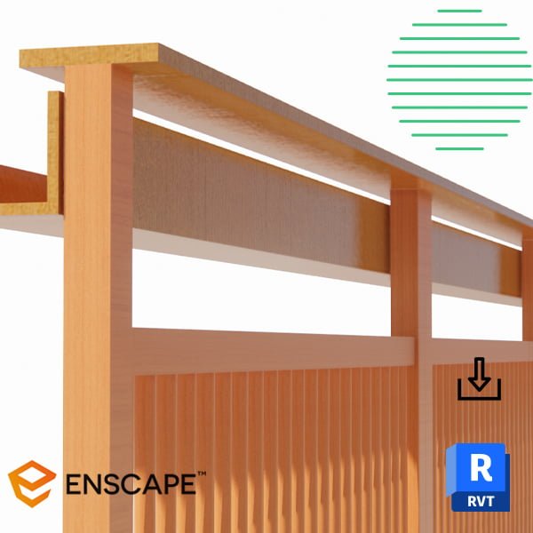 Revit railing with slat supports