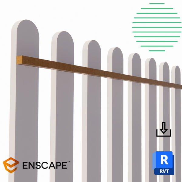 Revit perimeter fence Wood