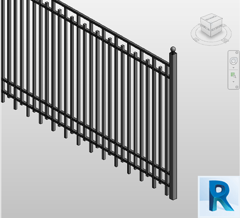 Fence revit steel