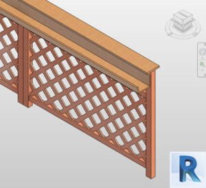 Revit railing wood holes