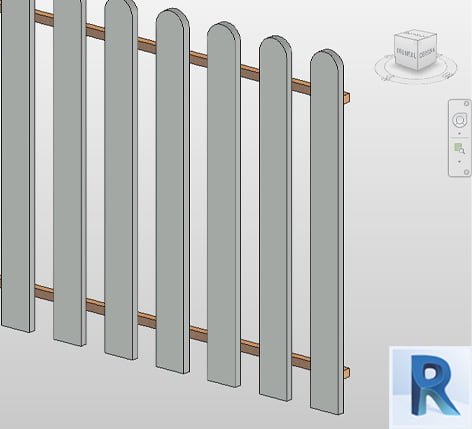 Revit perimeter fence Wood