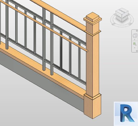 Classic revit railing