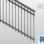 Revit railing with steel bars