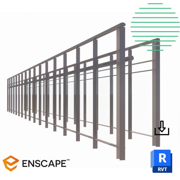 Revit railings commercial glass panels