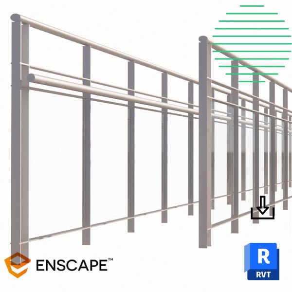 Revit railings commercial glass panels