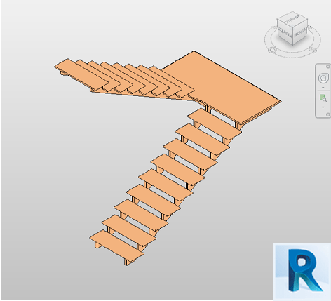 Revit stair open riser Middle Stringer