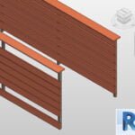 Revit railing wooden boards