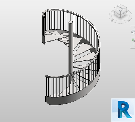 Revit spiral staircase