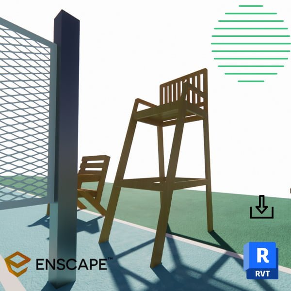 Tennis referee Revit chair