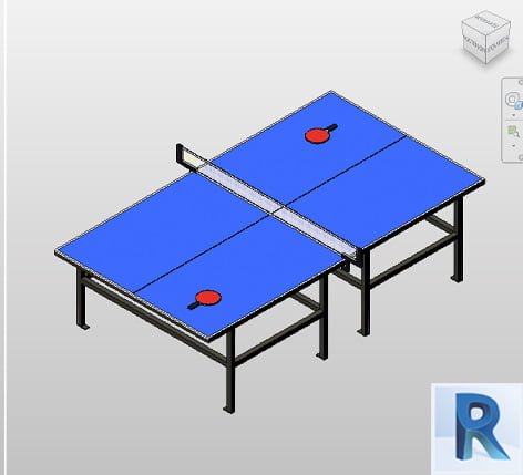 Ping pong Revit table