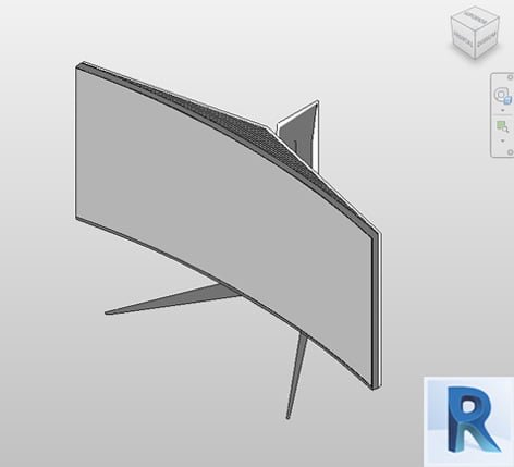 Revit gaming monitor Bim model