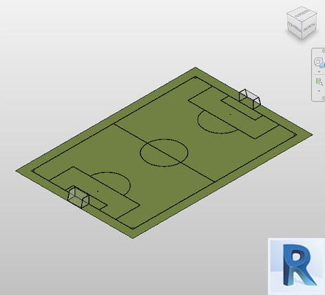 Revit soccer field Parametric model