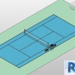 Tennis court Revit parametric model