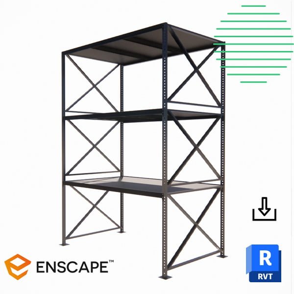 Industrial rack Revit