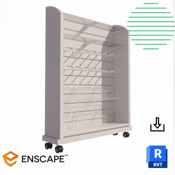 Retail shelving Revit