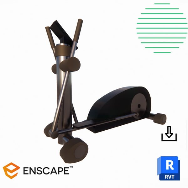 Elliptical machine Revit Parametric model