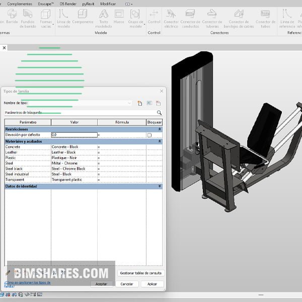 Leg press revit machine