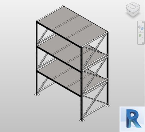 Industrial rack Revit