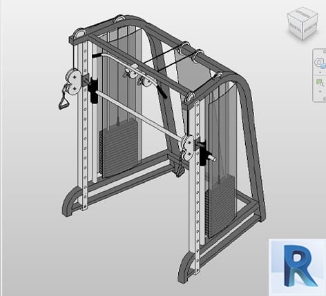 Multifunctional cable machine Revit