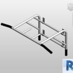 Wall mounted pull up bar Revit