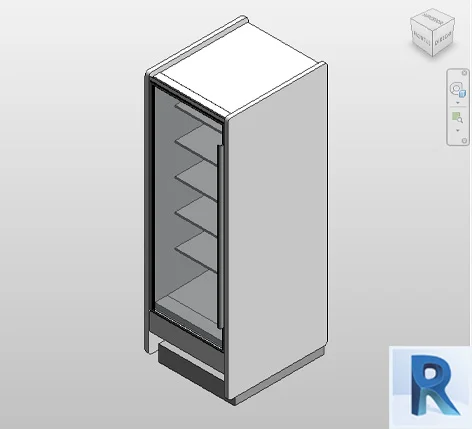 Supermarket fridge Revit