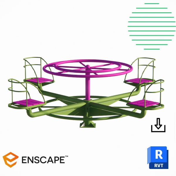 Revit carousel with chairs