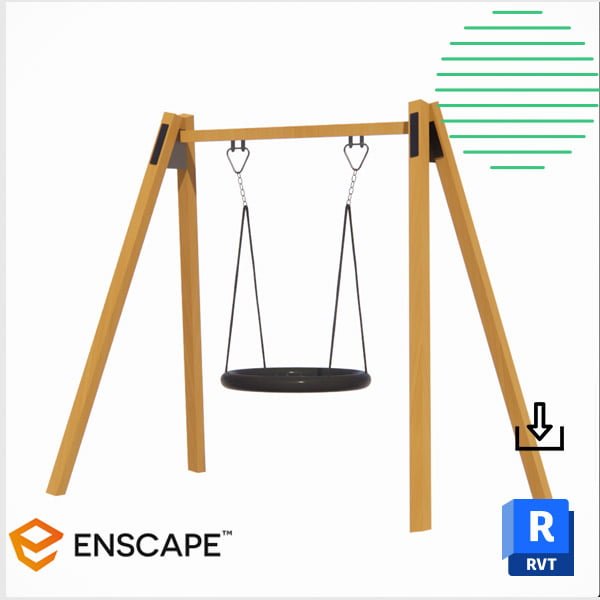 Wooden nest swing revit