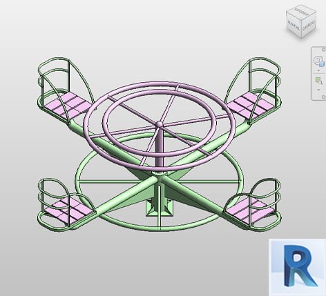 Revit carousel with chairs