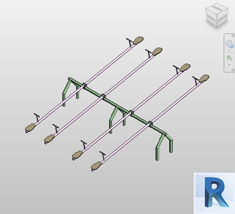 Playground seesaw Revit - 4 seats