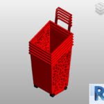 Shopping basket Revit with wheels