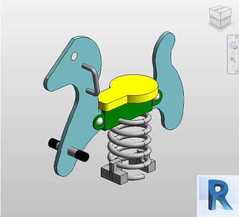 horse Spring rider Revit