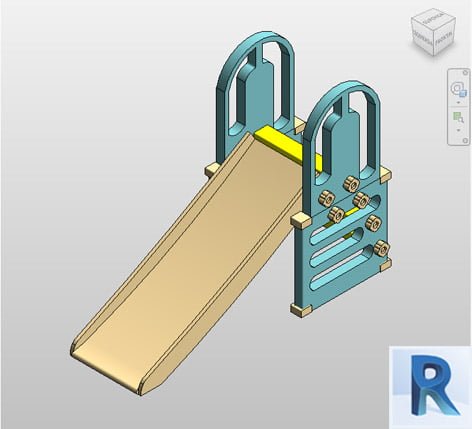 Kindergarden slide Revit