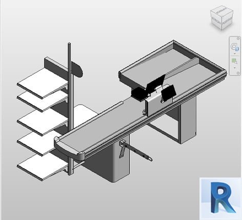 Checkout counter Revit