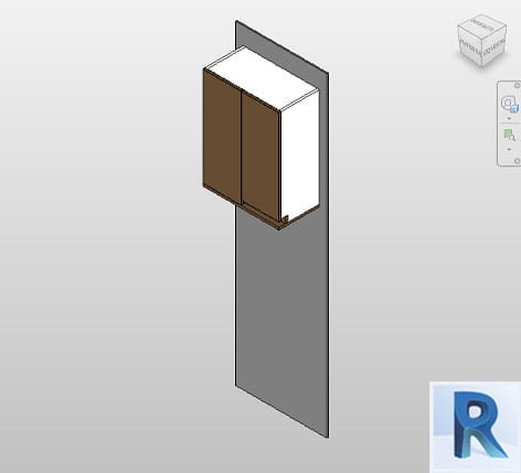 Revit corner wall cabinet