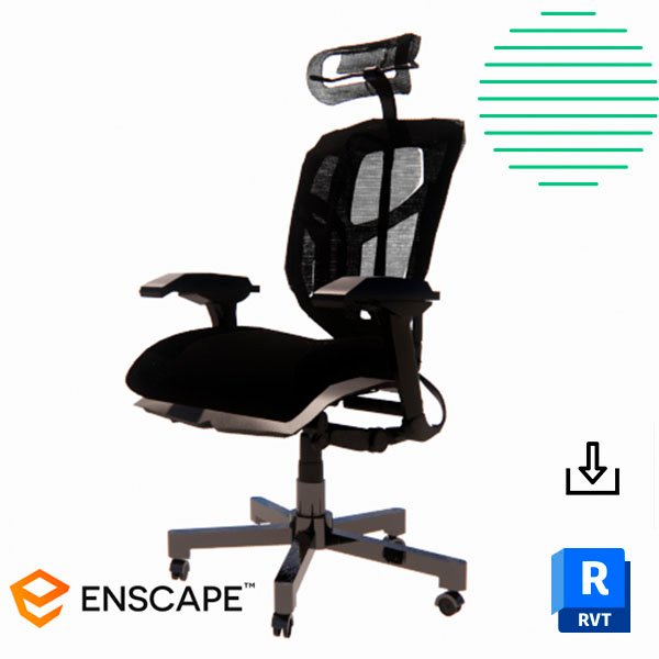 Revit ergonomic gamer chair