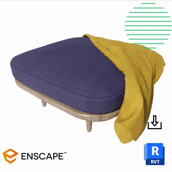 Revit elegant pouf