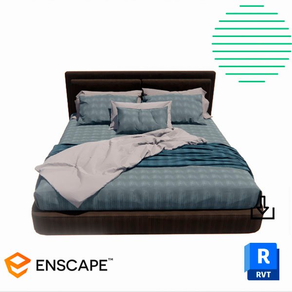 Revit tapestry headboard bed