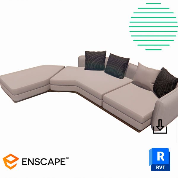 Revit sectional couch