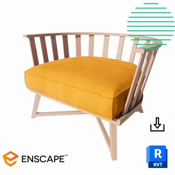 Revit garden armchair