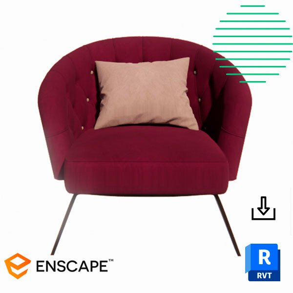 Revit vintage armchair