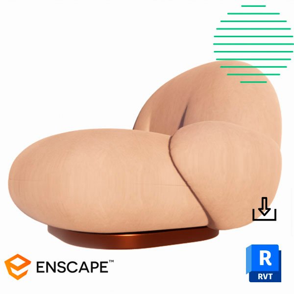 Revit pacha armchair