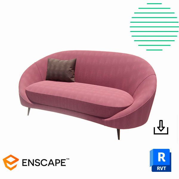 Revit curved couch estambul